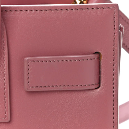 Saint Laurent Calfskin Nano Sac De Jour Rose Dark 17 of 29