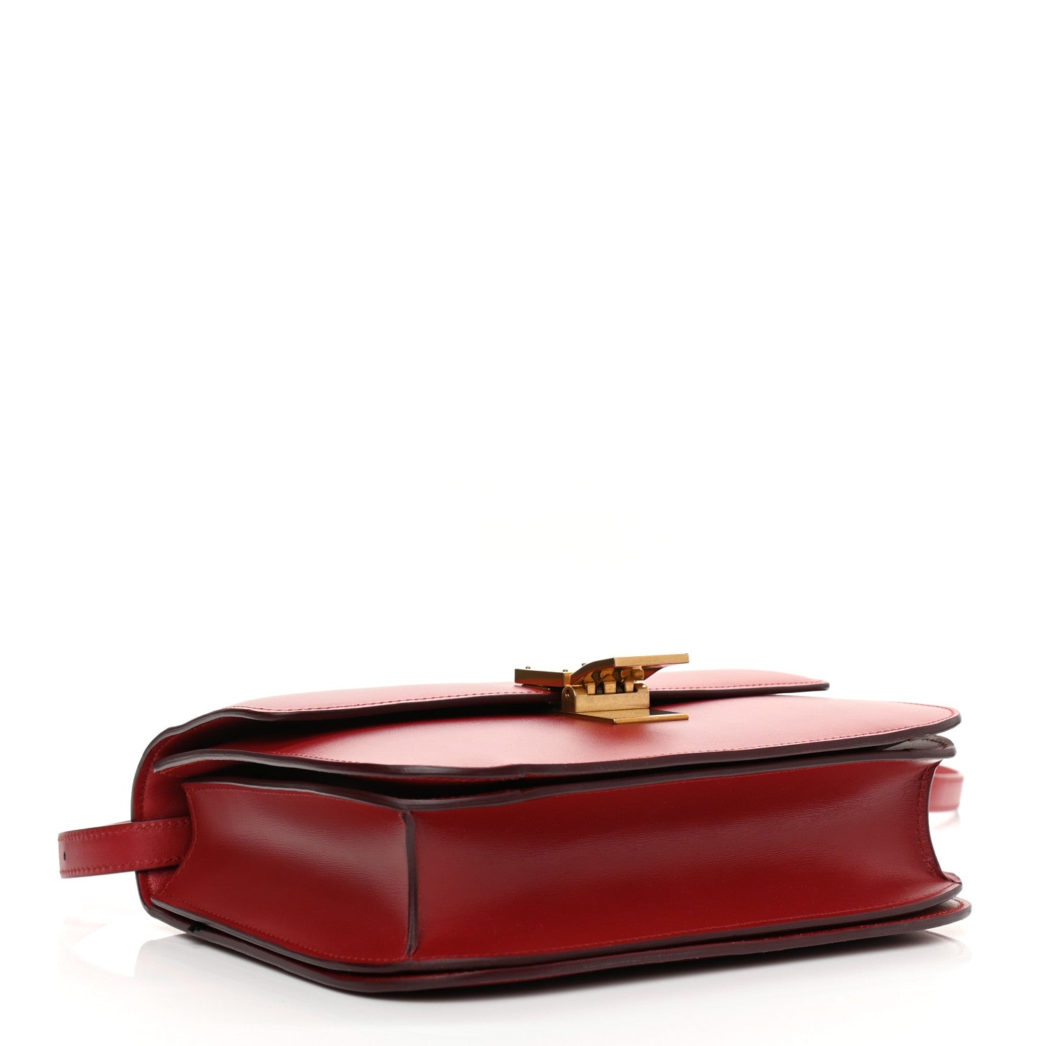 Celine Box Calfskin Medium Classic Box Flap Bag Red 4 of 10