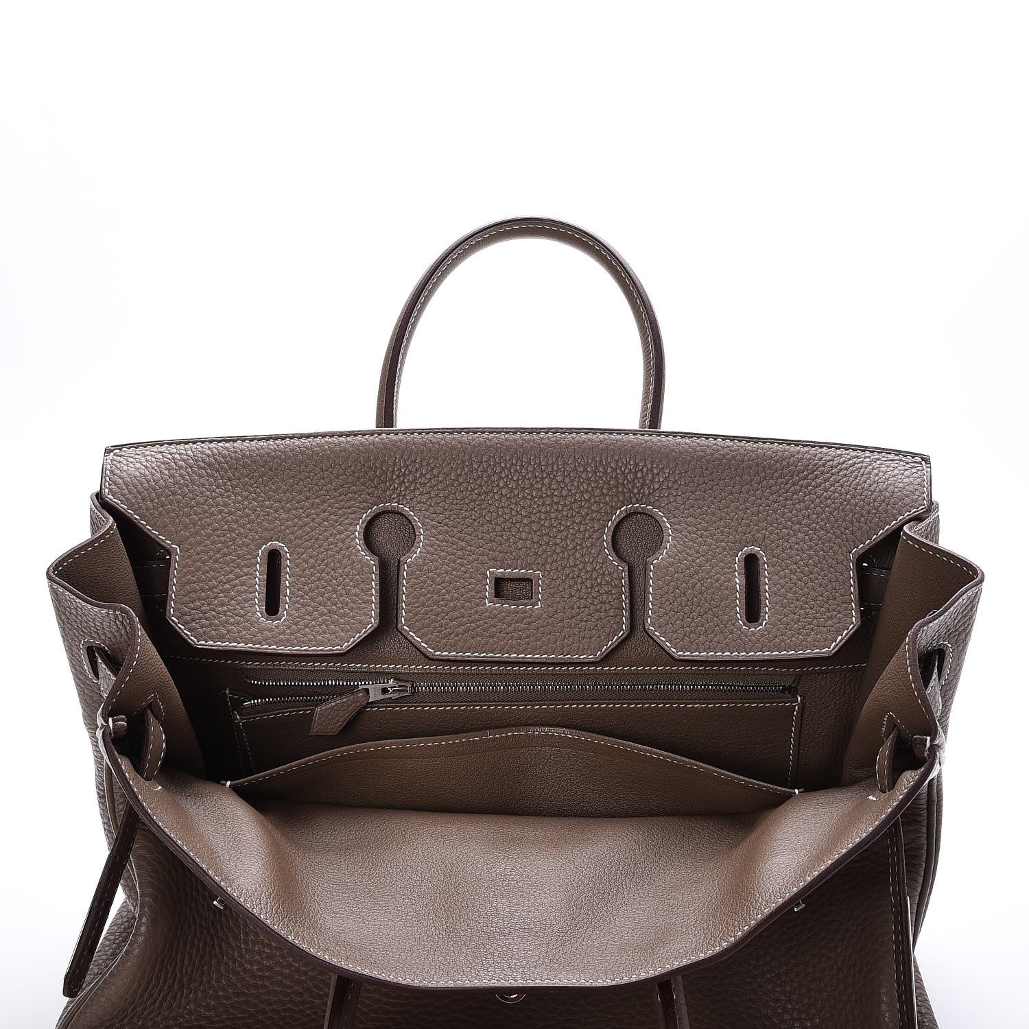 Hermes Taurillon Clemence Birkin 35 Etoupe 24 of 32