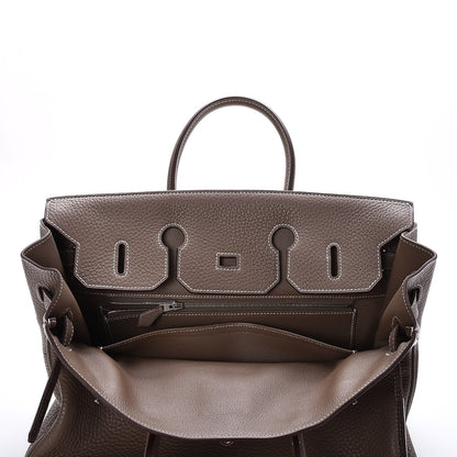 Hermes Taurillon Clemence Birkin 35 Etoupe 24 of 32