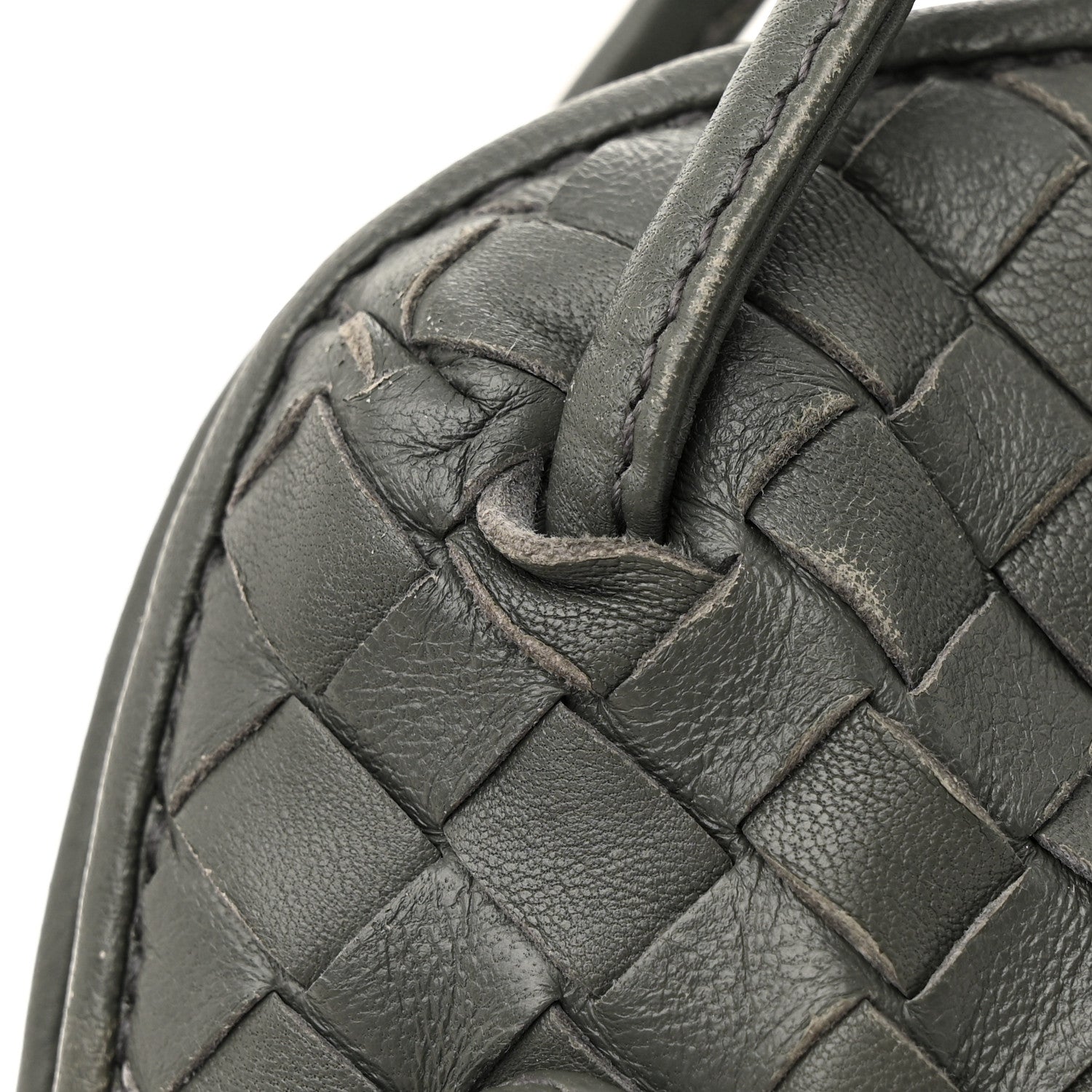 Bottega Veneta Nappa Intrecciato Nodini Crossbody Messenger New Light Grey 11 of 13