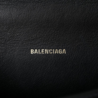 Balenciaga Shiny Box Calfskin Hourglass Top Handle Bag XS Black 6 of 10
