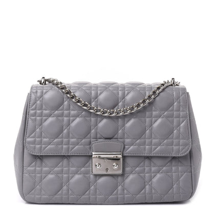 Christian Dior Lambskin Cannage Large Miss Dior Flap Grey 1 of 8