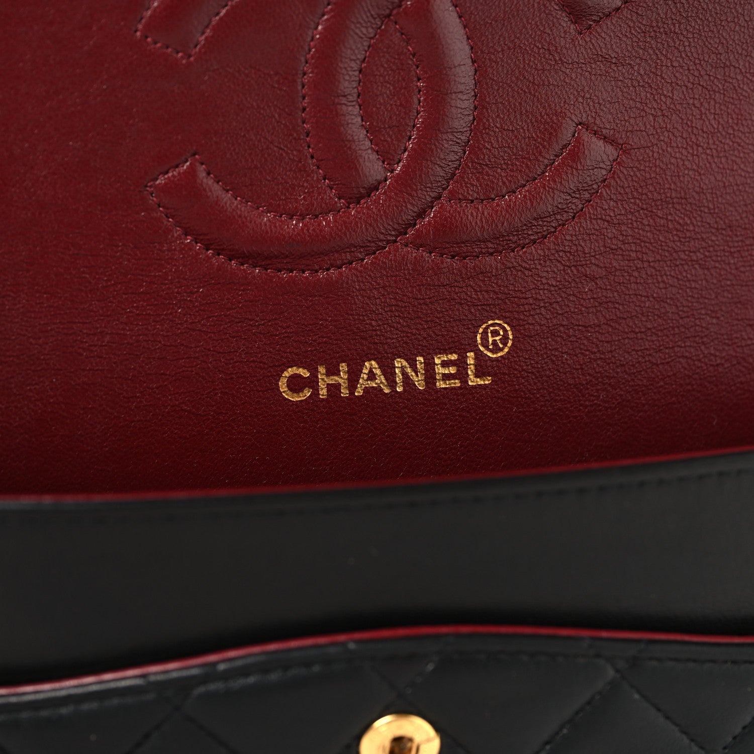 Chanel Lambskin Quilted Medium Double Flap Black 6 of 11