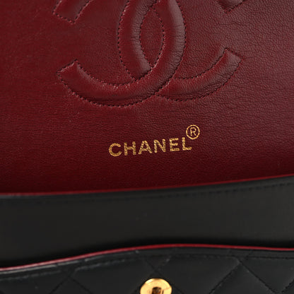 Chanel Lambskin Quilted Medium Double Flap Black 6 of 11