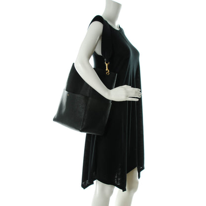 Celine Goatskin Sangle Bucket Bag Black 2 of 6