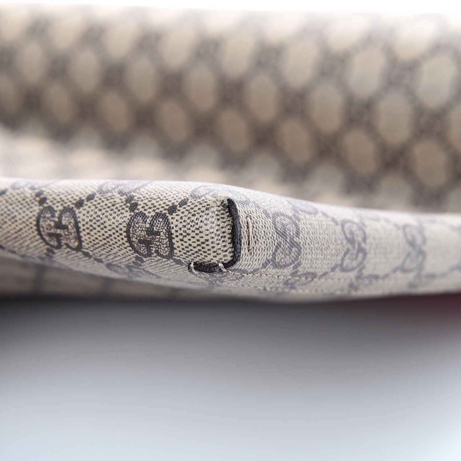 Gucci GG Supreme Monogram No Longer Not Yet Large Clutch Red 7 of 7