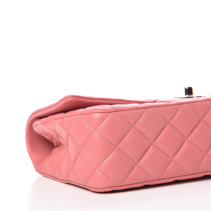 Chanel Lambskin Quilted Valentine Charms Medium Single Flap Pink 5 of 10