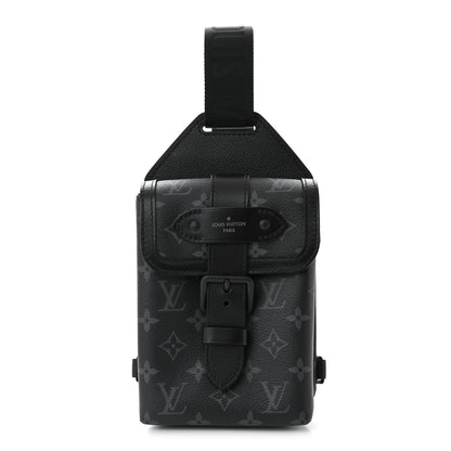 Louis Vuitton Monogram Eclipse Saumur Slingbag Black 1 of 10