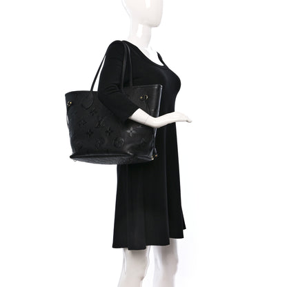 Louis Vuitton Empreinte Monogram Giant Neverfull MM Black 2 of 10