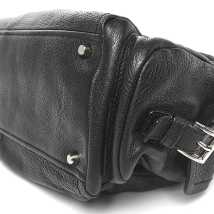 Prada Vitello Daino Side Pocket Tote Black 8 of 8