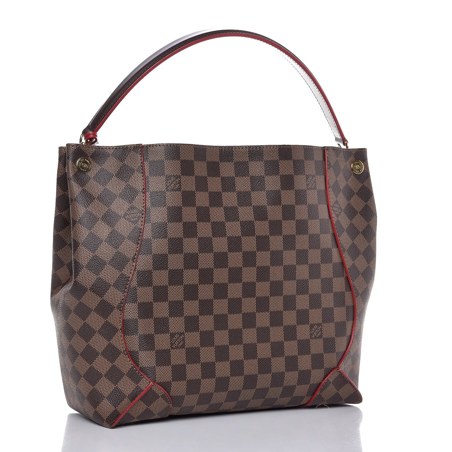 Damier Ebene Caissa Hobo Cherry