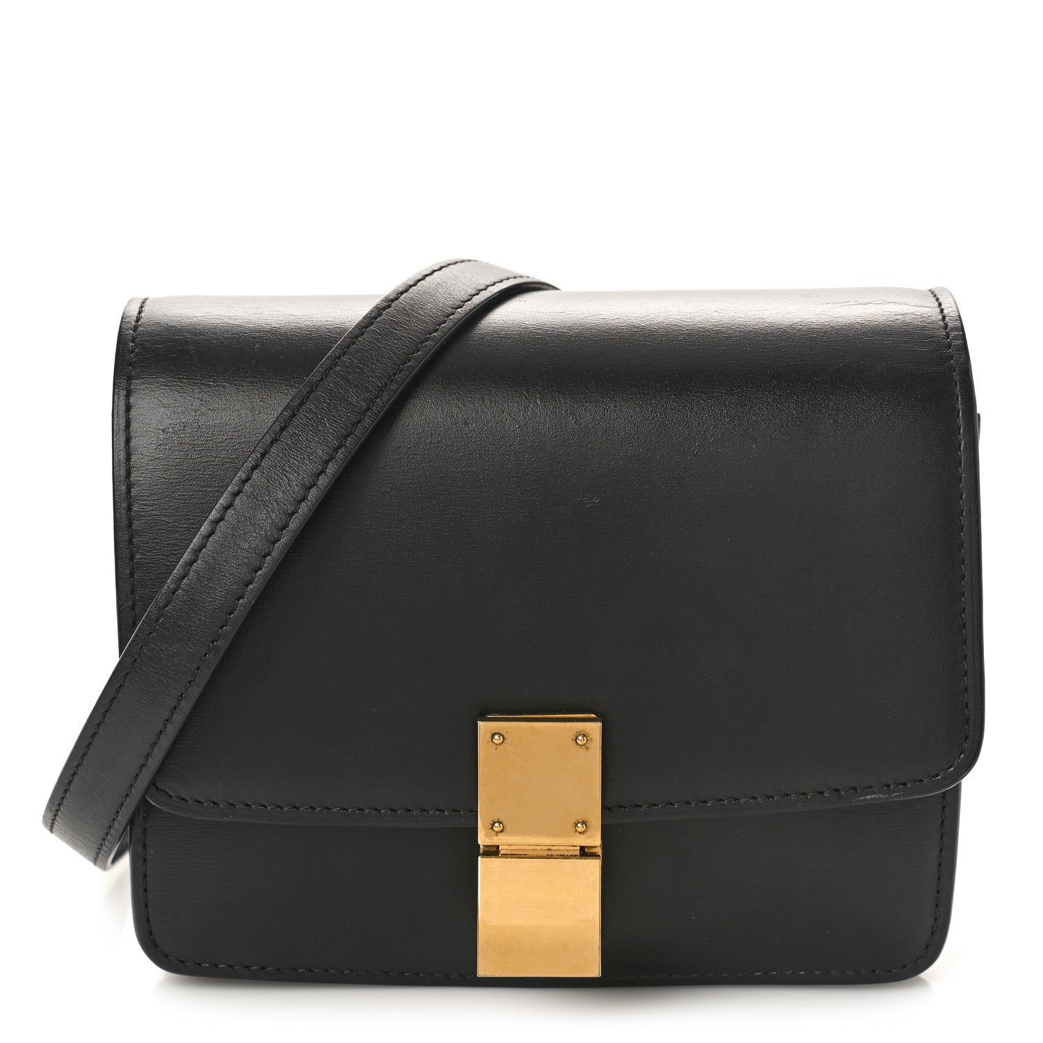 Celine Box Calfskin Small Classic Box Flap Bag Black 1 of 9