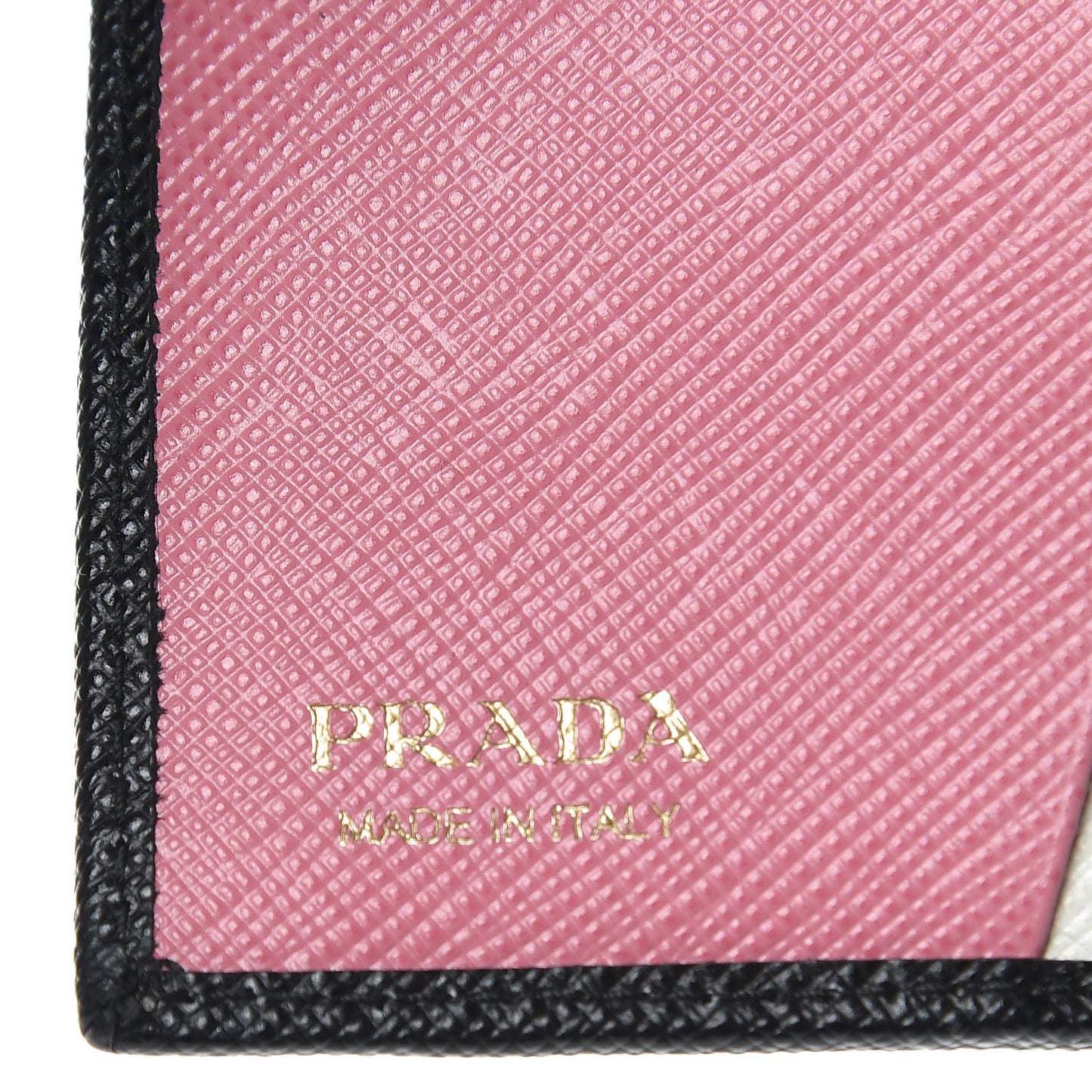 Saffiano Multicolor Compact Wallet Black Soleil