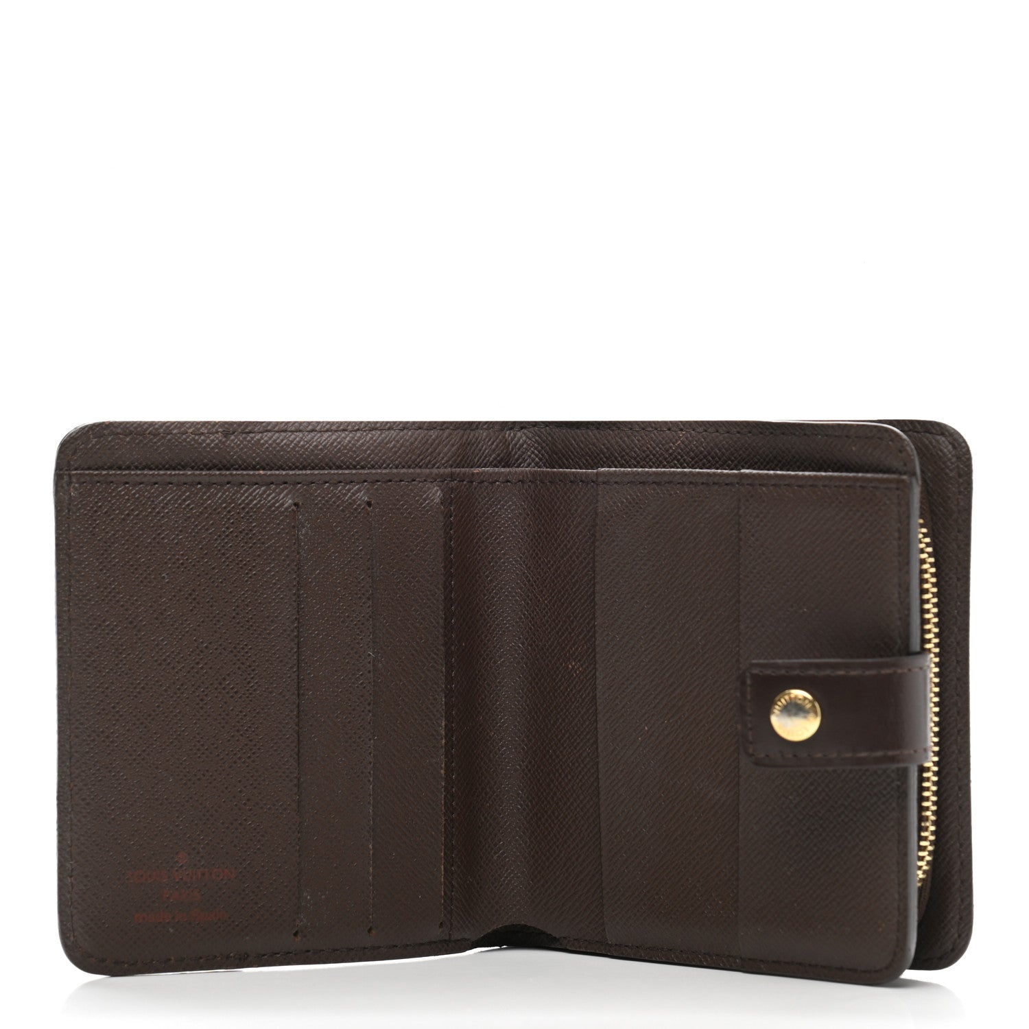 Louis Vuitton Damier Ebene Zippe Zipped Compact Wallet 4 of 13