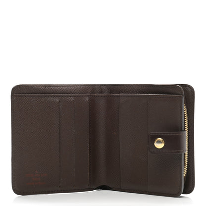 Louis Vuitton Damier Ebene Zippe Zipped Compact Wallet 4 of 13