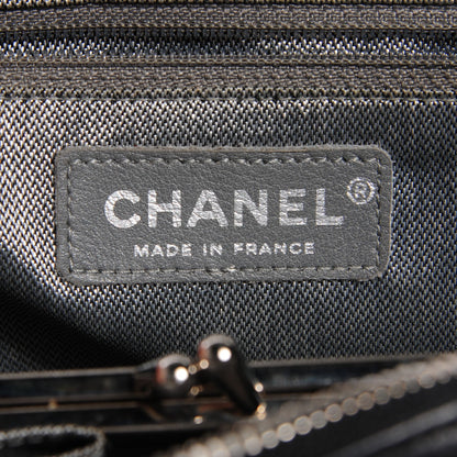 Chanel Lambskin Vertical Quilted Mademoiselle Small Camera Case Black 7 of 10