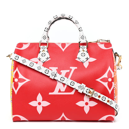 Louis Vuitton Monogram Giant Speedy Bandouliere 30 Rouge 1 of 10