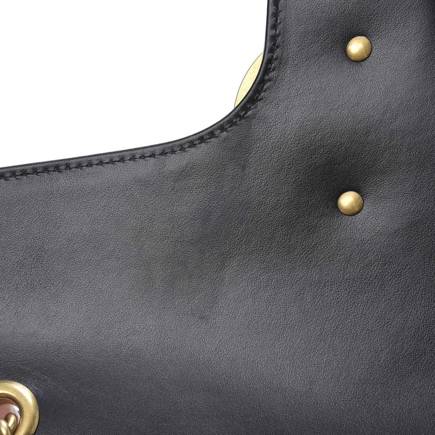 Calfskin Matelasse Medium GG Marmont Shoulder Bag Black