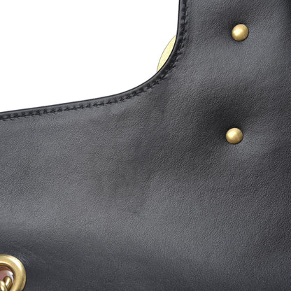 Gucci Calfskin Matelasse Medium GG Marmont Shoulder Bag Black 11 of 11