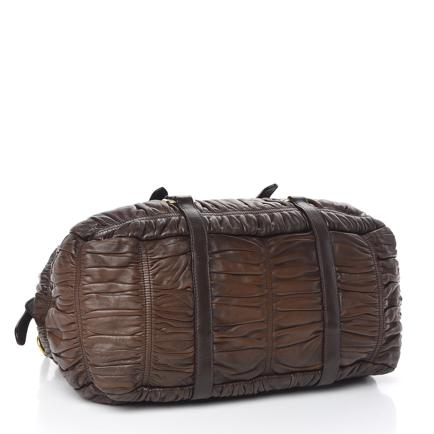 Nappa Gaufre Dome Satchel Noce