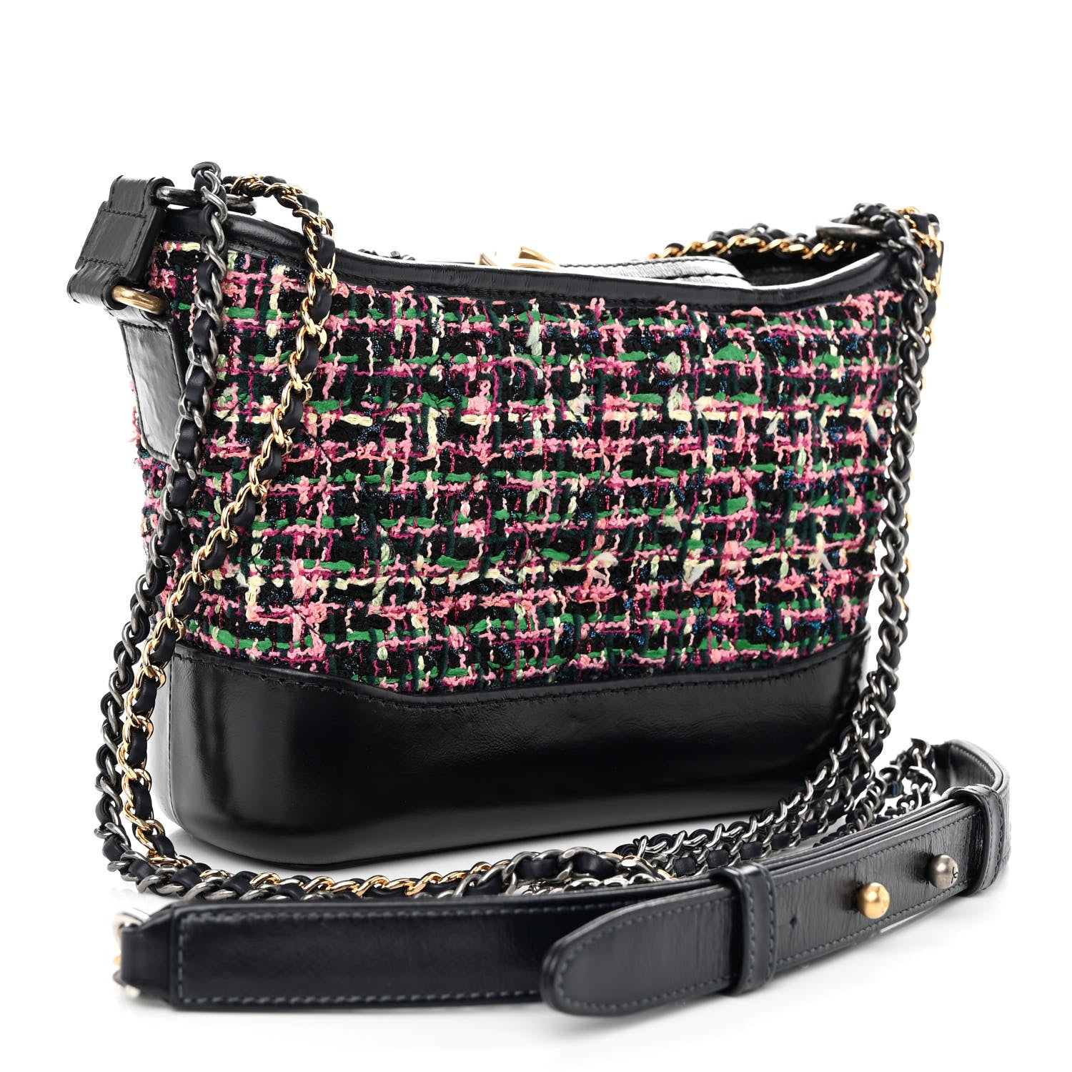 Chanel Tweed Calfskin Small Gabrielle Hobo Multi 3 of 9