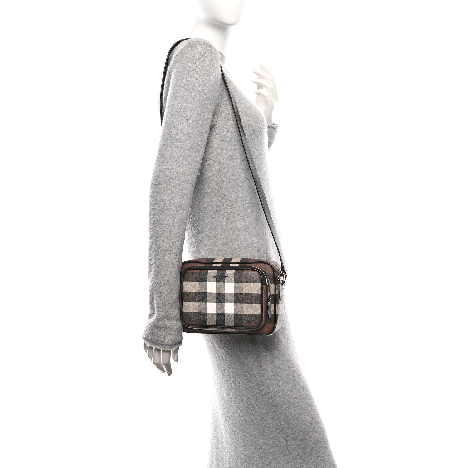 Burberry Canvas Check Paddy Messenger Birch Brown 3 of 9
