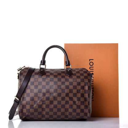 Louis Vuitton Damier Ebene Speedy Bandouliere 30 11 of 15