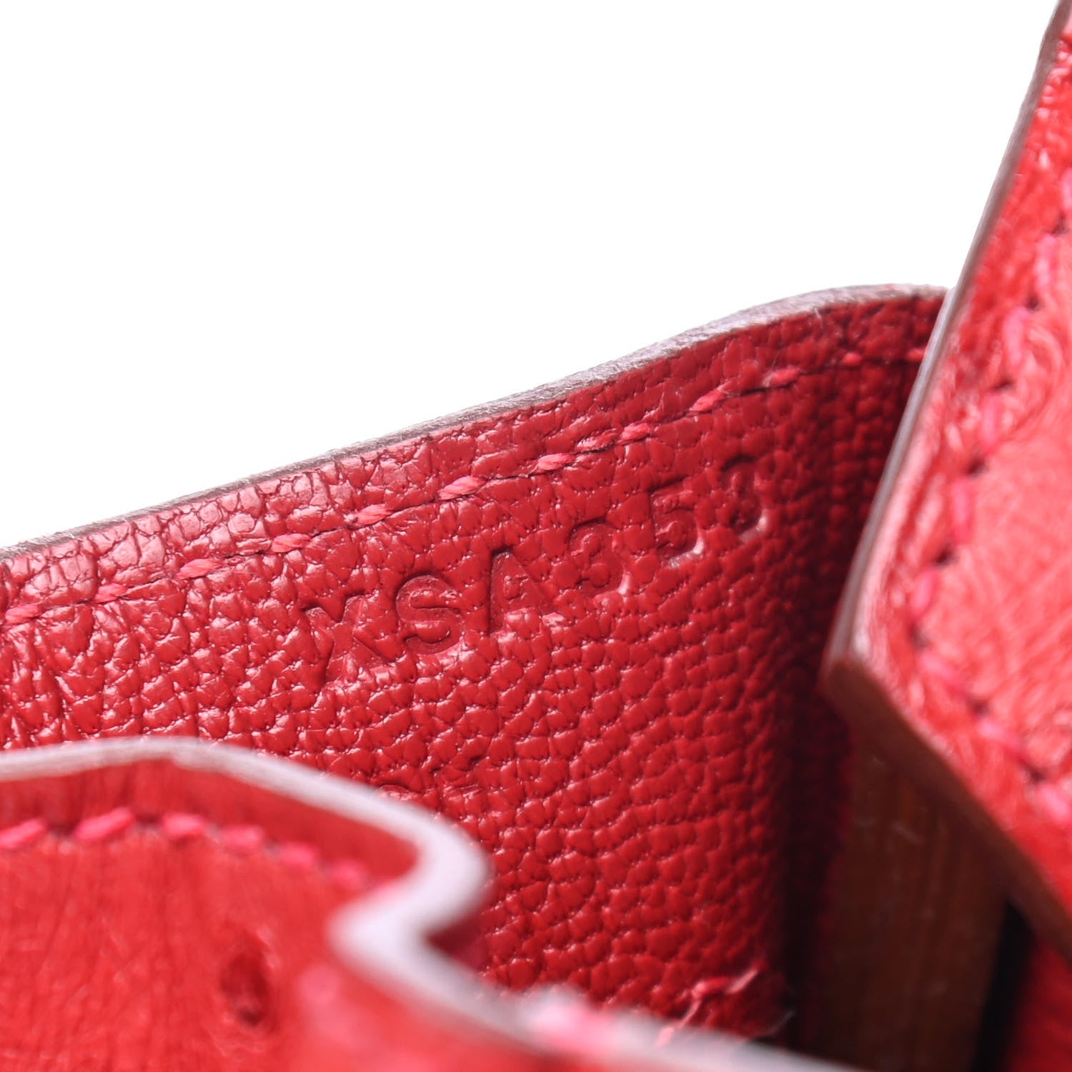 Hermes Ostrich Birkin 30 Rouge Vif 5 of 10
