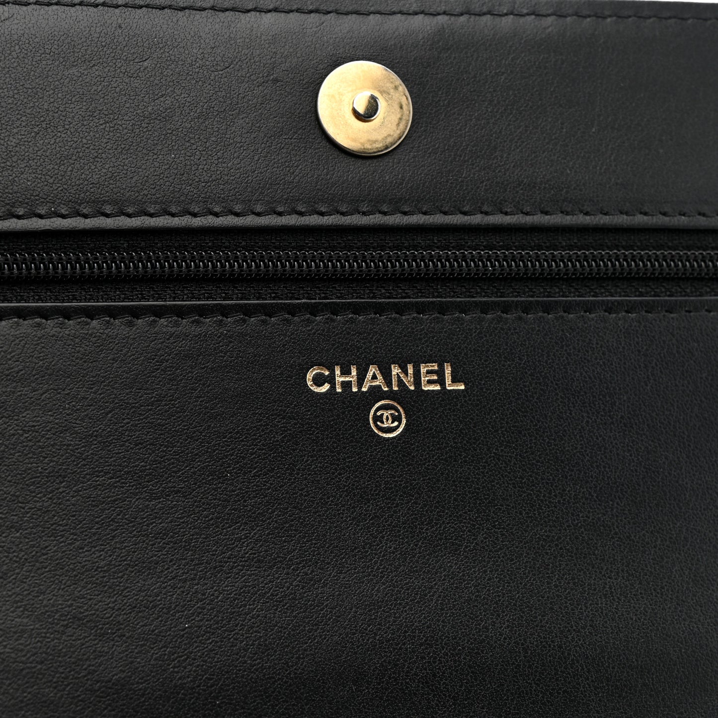 Caviar Quilted Boy Wallet On Chain WOC Black