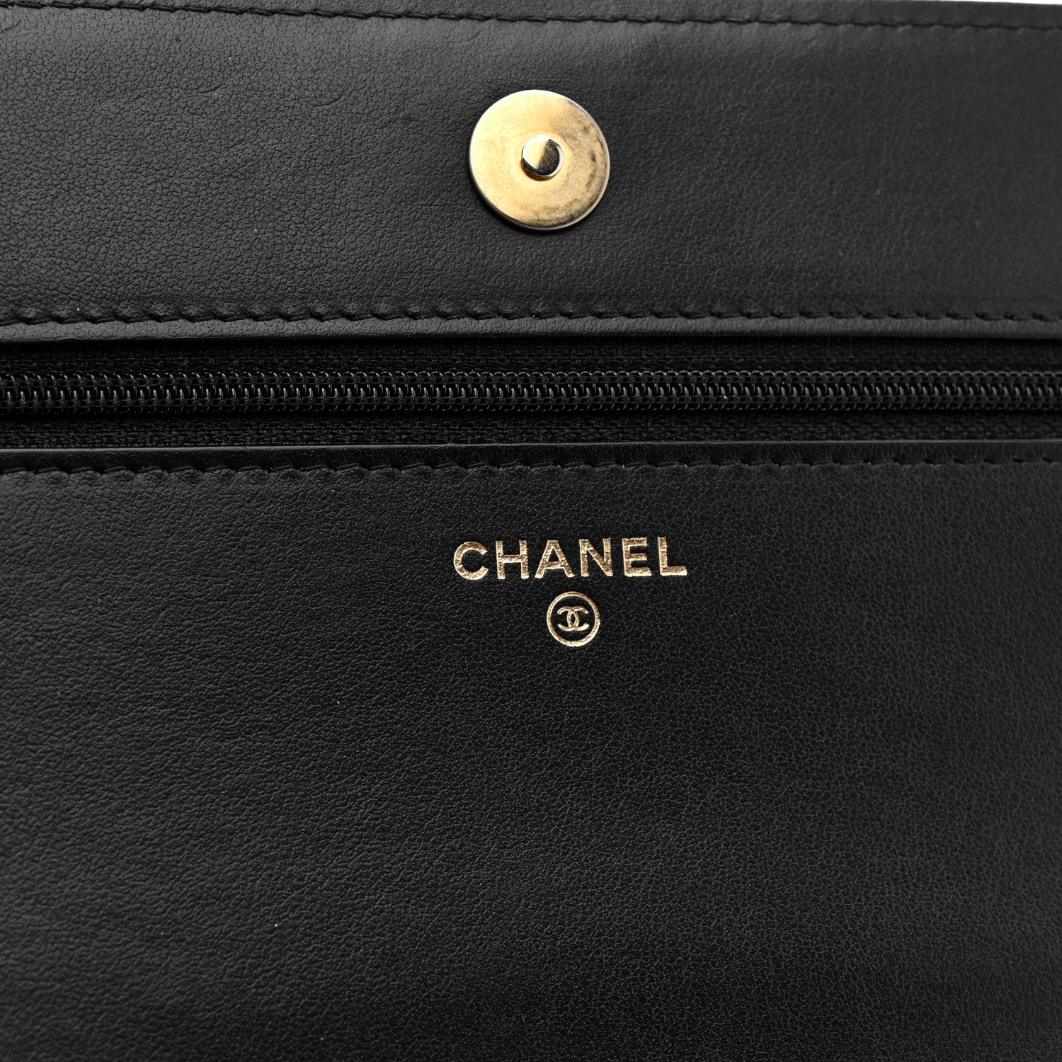 Chanel Caviar Quilted Boy Wallet On Chain WOC Black 6 of 12