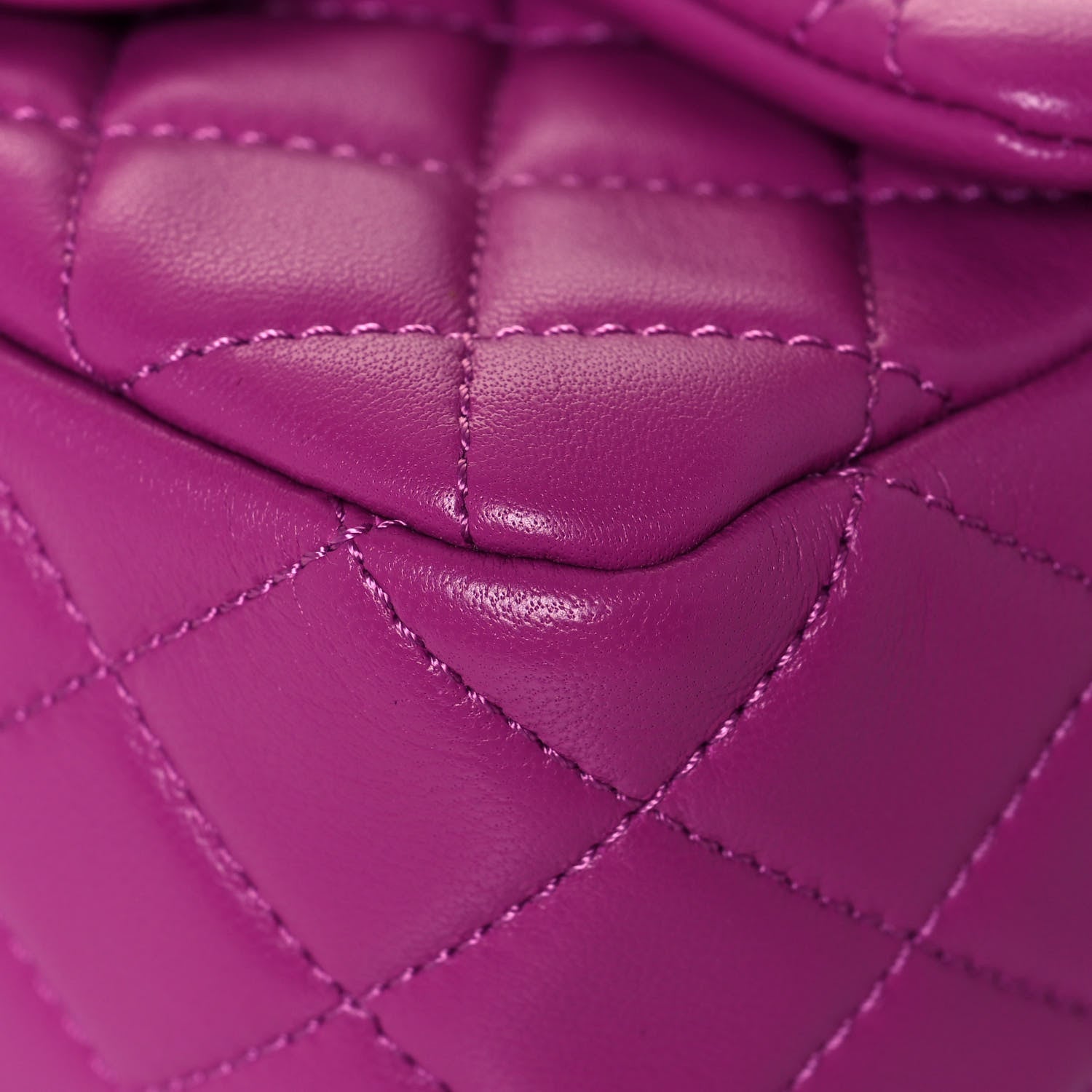 Chanel Lambskin Quilted Mini Pearl Crush Flap Purple 10 of 13