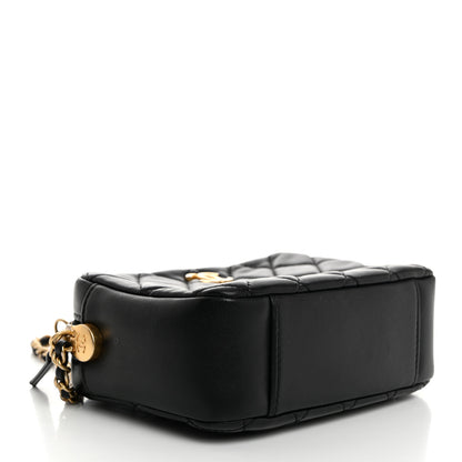 Chanel Lambskin Quilted CC Pearl Crush Camera Case Black 4 of 10