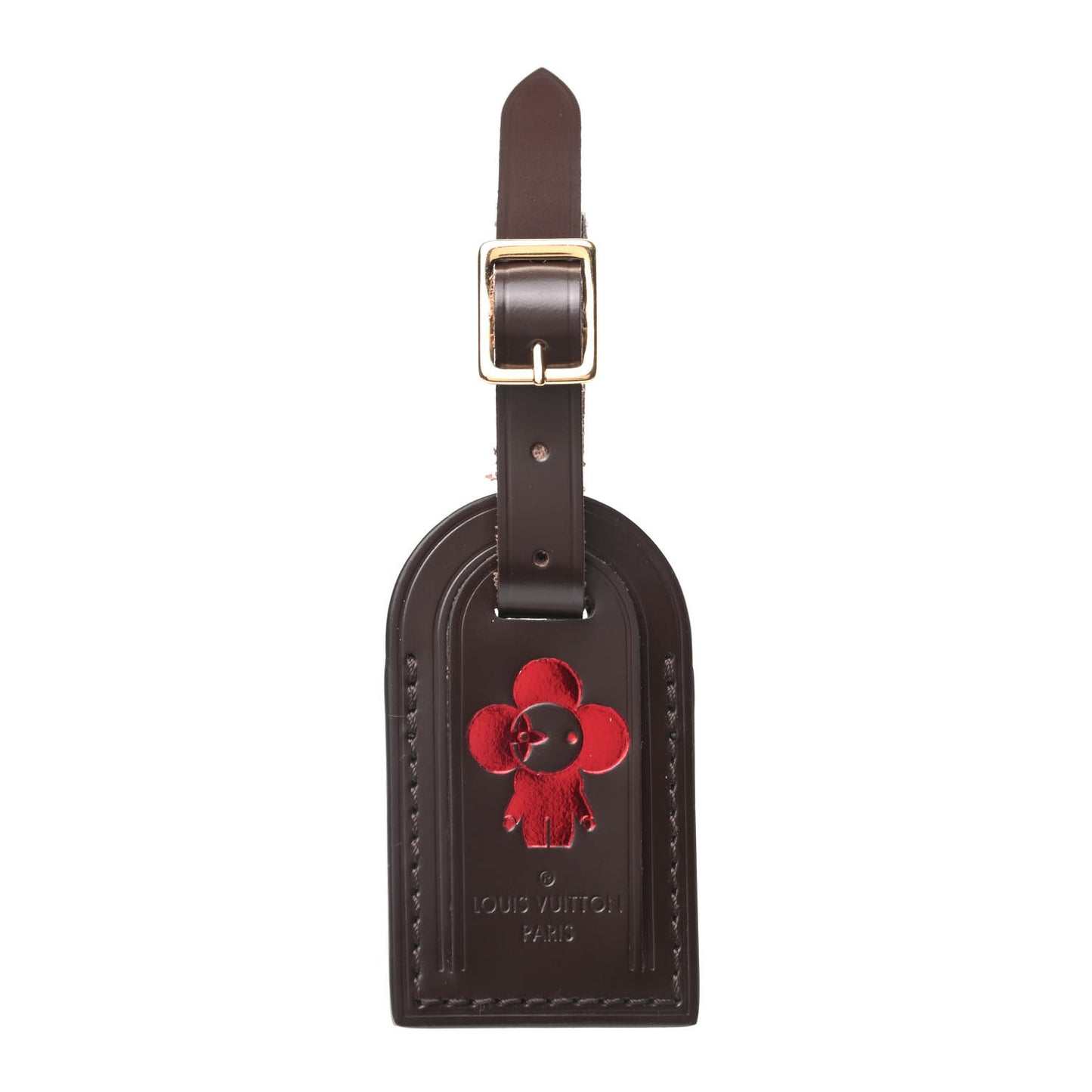 Calfskin Small Luggage Tag Ebene