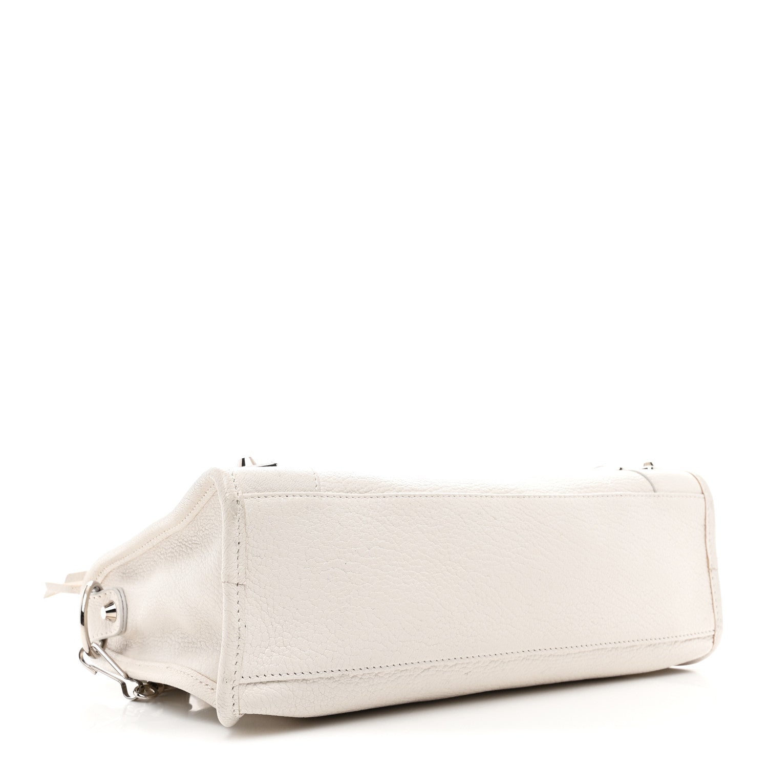 Balenciaga Chevre Silver Metallic Edge Hardware S City White 5 of 11