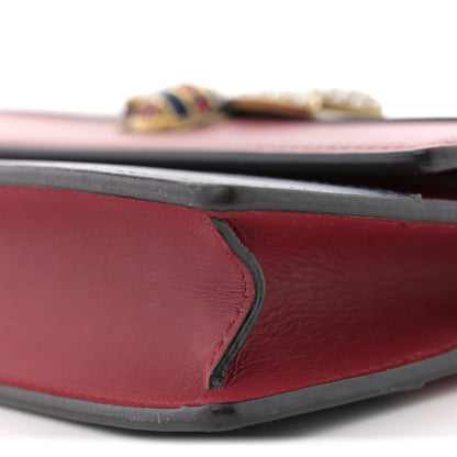 Gucci Calfskin Queen Margaret Chain Wallet Blue Agata Hibiscus Red Mystic White 9 of 10