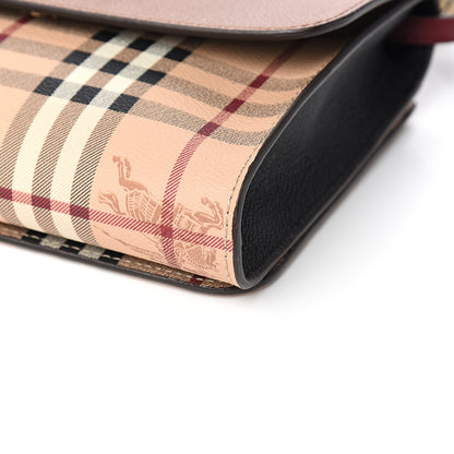 Burberry Haymarket Check Small Loxley Crossbody Bright Toffee 8 of 9