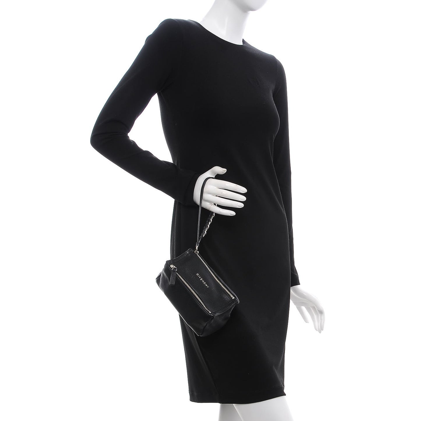 Sugar Goatskin Pandora Wristlet Black