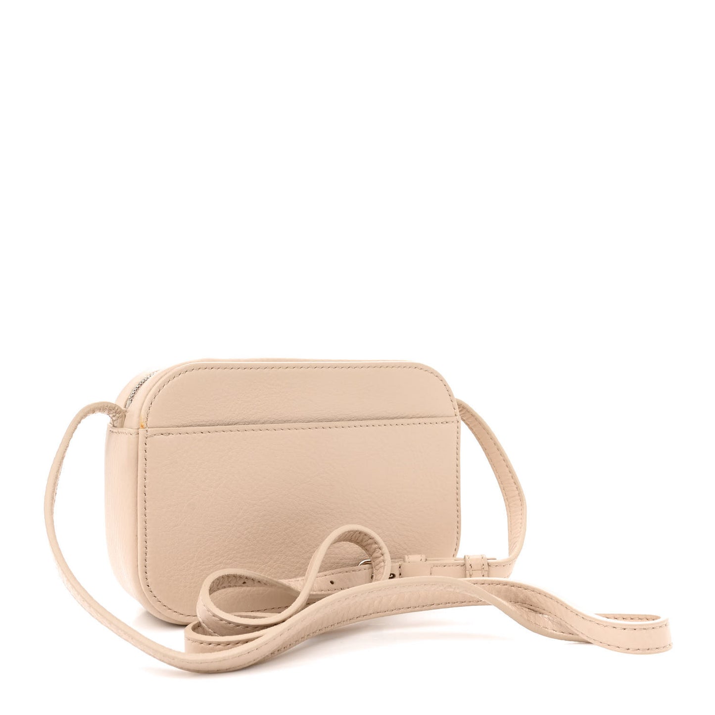 Calfskin Logo XS Everyday Camera Bag Light Beige Black