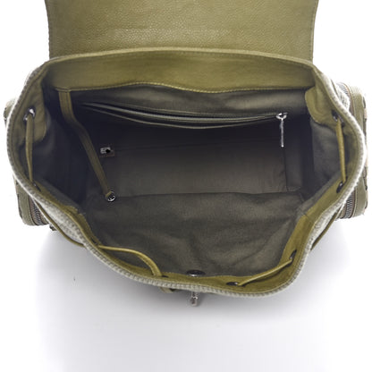 Chanel Tweed Canvas Cuba Pocket Backpack Khaki 5 of 12