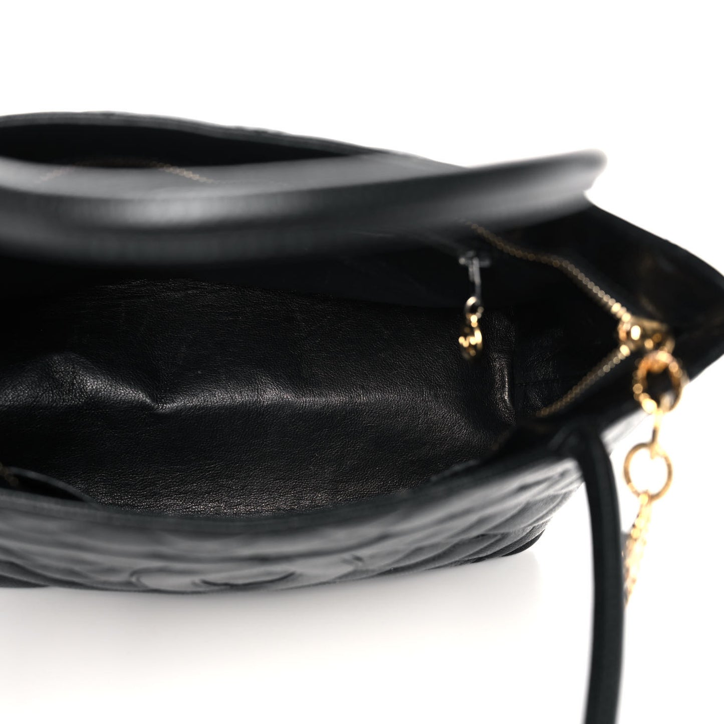 Caviar Quilted Medallion Tote Black