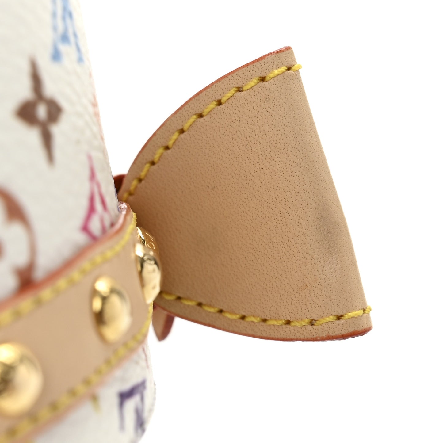 LV X TM Monogram Multicolor 6AM Flat Mule Sandals 38 White Multicolor