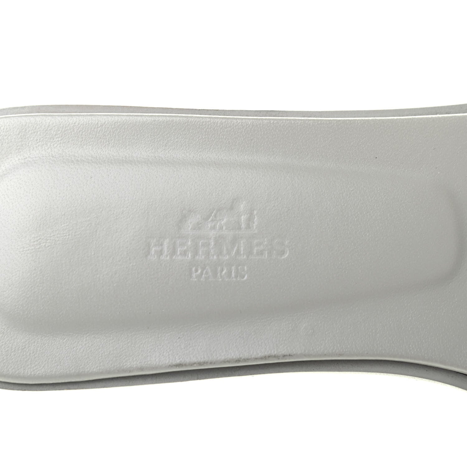 Hermes Epsom Oran Sandals 38 Bleu Glacier 7 of 10