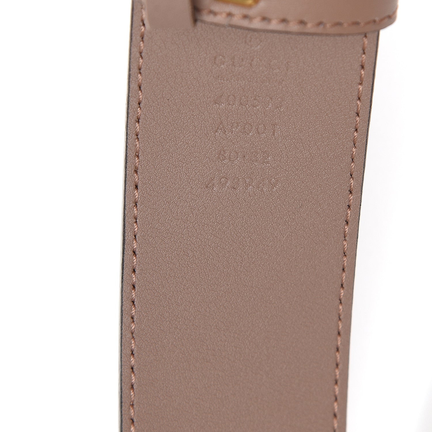 Gucci Calfskin Double G 40mm Belt 80 32 Porcelain Rose 5 of 6