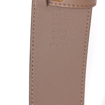 Gucci Calfskin Double G 40mm Belt 80 32 Porcelain Rose 5 of 6