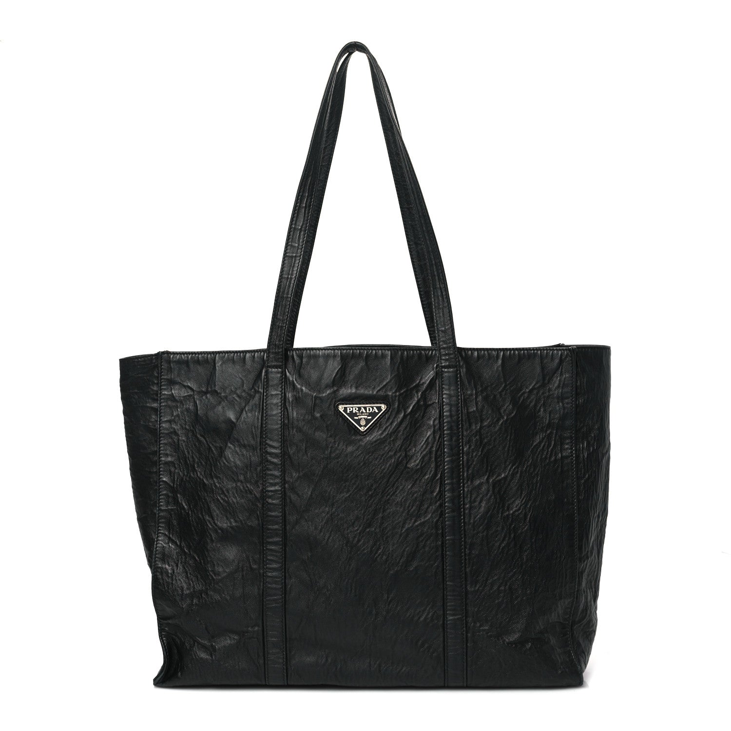 Prada Nappa Antique Tote Black 1 of 11