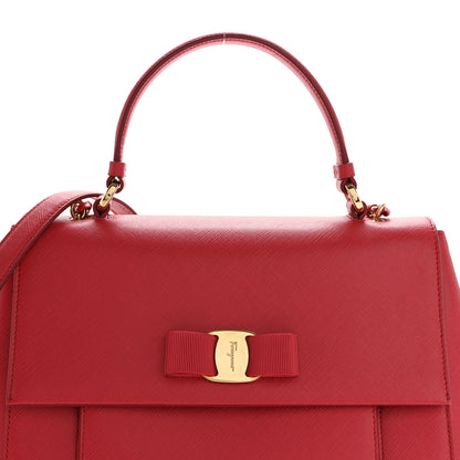 Salvatore Ferragamo Printed Calfskin Carrie O Chain Shoulder Bag Pamplona 7 of 13