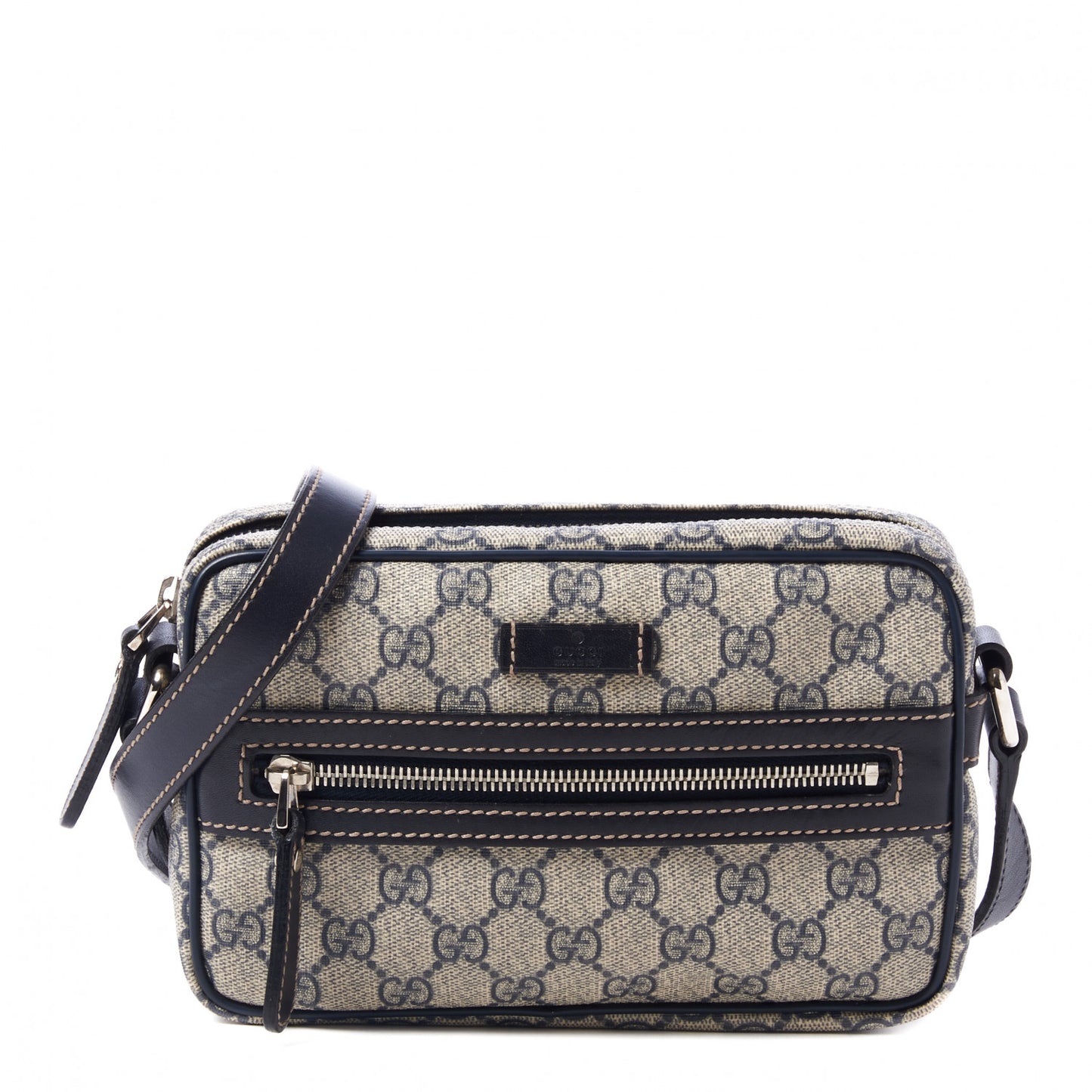 GG Plus Monogram Small Shoulder Bag Navy