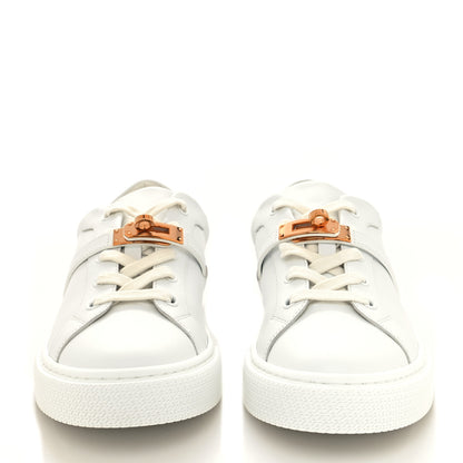 Hermes Calfskin Day Sneakers 40 White 2 of 8