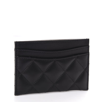Chanel Lambskin Quilted Card Holder Black 3 of 9